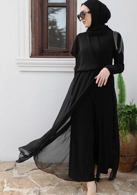 Chiffon Jumpsuit Dress